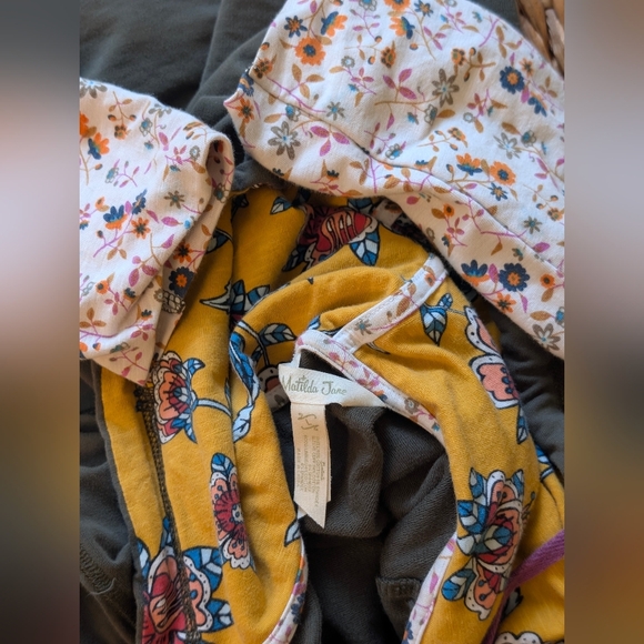 Matilda Jane Olive Green Hoodie Choose your own path Patch of light Size Large - Picture 13 of 13